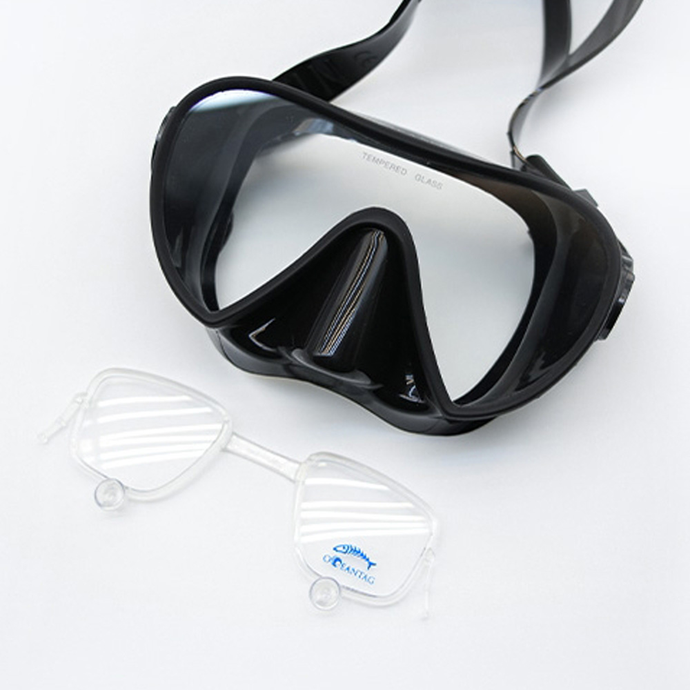 뷰 스노클 마스크 옵티컬 세트 블랙